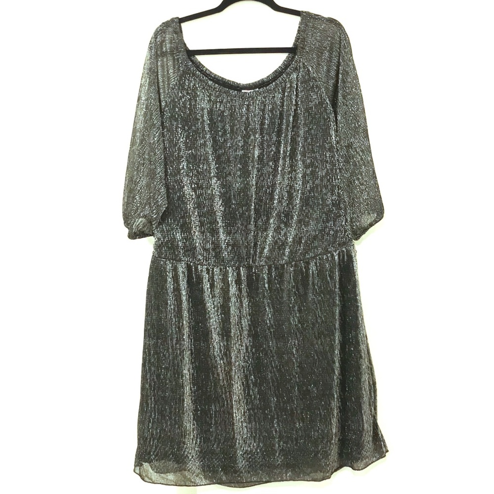 Metallic Silver Dress